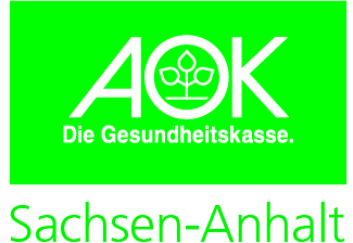 AOK Logo mit Sachsen-Anhalt